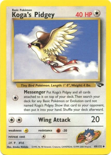 Koga's Pidgey (49/132) [Gym Challenge Unlimited] | Anubis Games and Hobby