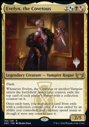 Evelyn, the Covetous (Promo Pack) [Streets of New Capenna Promos] | Anubis Games and Hobby