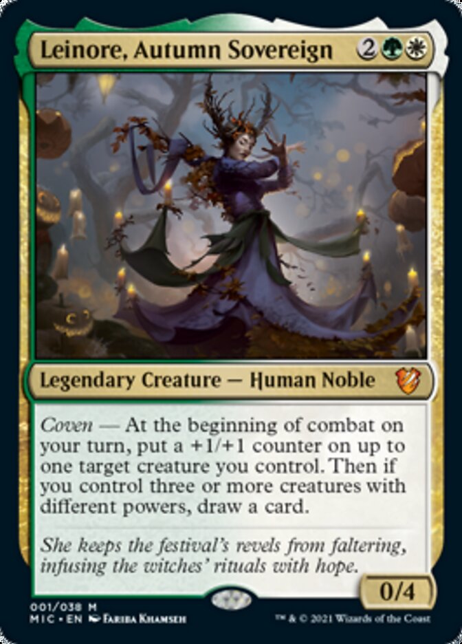 Leinore, Autumn Sovereign (Display Commander) [Innistrad: Midnight Hunt Commander] | Anubis Games and Hobby