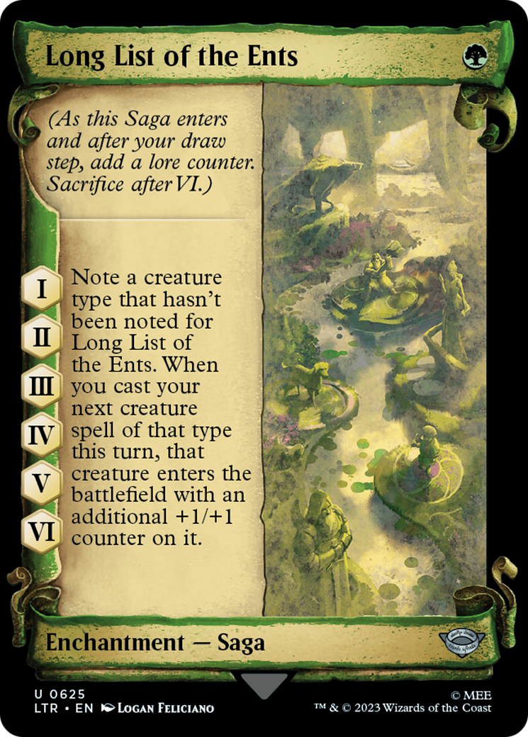 Long List of the Ents [The Lord of the Rings: Tales of Middle-Earth Showcase Scrolls] | Anubis Games and Hobby