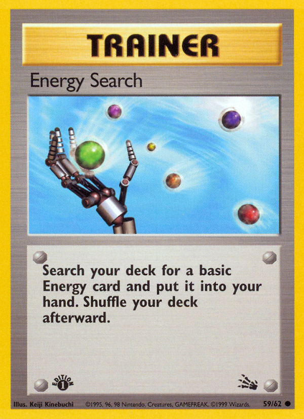 Energy Search (59/62) [Fossil 1st Edition] | Anubis Games and Hobby