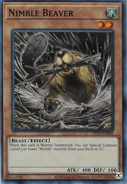 Nimble Beaver [OP20-EN006] Super Rare | Anubis Games and Hobby