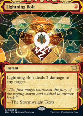 Lightning Bolt (Foil Etched) [Strixhaven: School of Mages Mystical Archive] | Anubis Games and Hobby