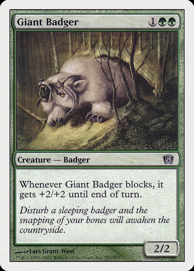 Giant Badger [Eighth Edition] | Anubis Games and Hobby