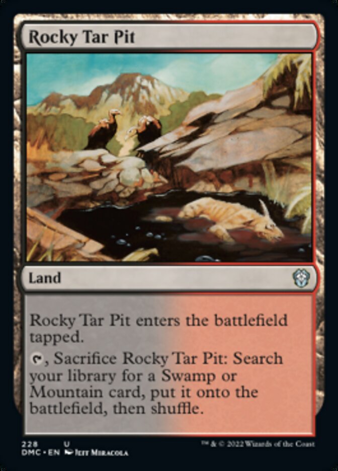 Rocky Tar Pit [Dominaria United Commander] | Anubis Games and Hobby