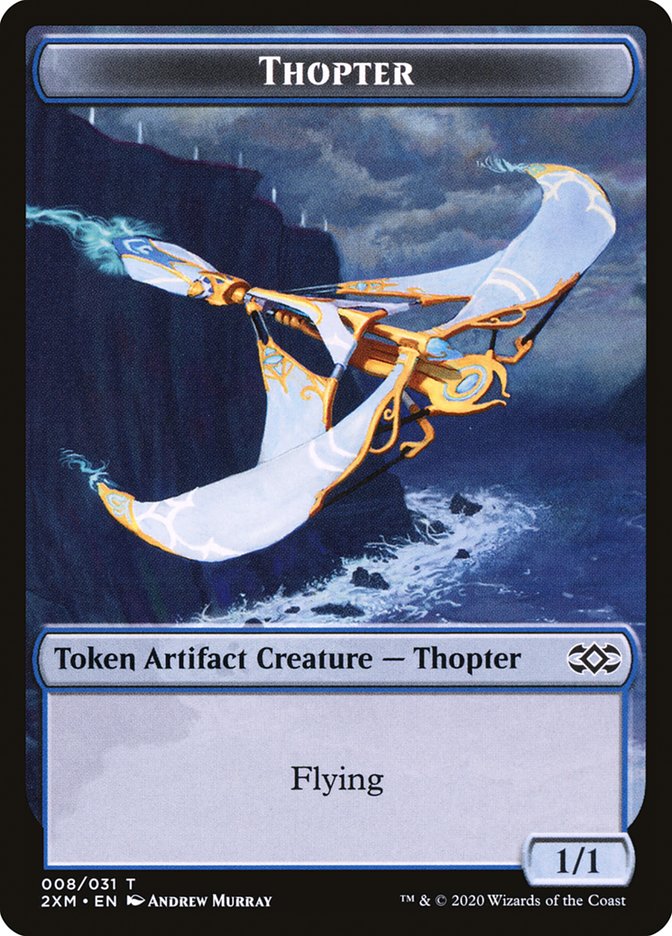 Squirrel // Thopter (008) Double-Sided Token [Double Masters Tokens] | Anubis Games and Hobby