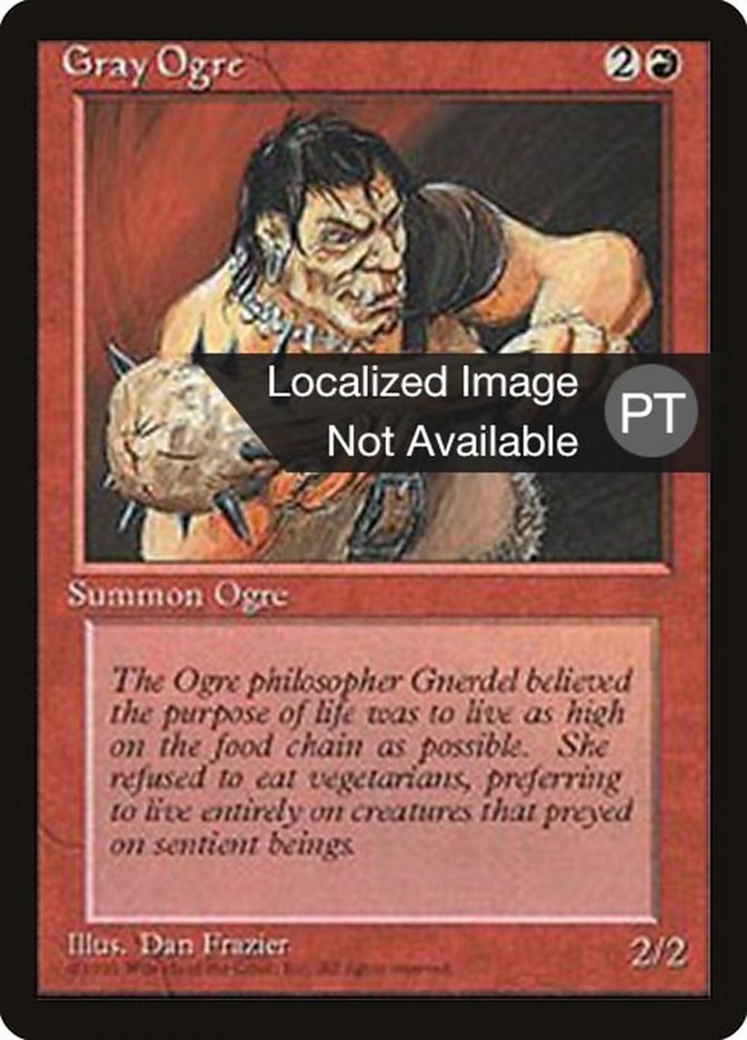 Gray Ogre [Fourth Edition (Foreign Black Border)] | Anubis Games and Hobby
