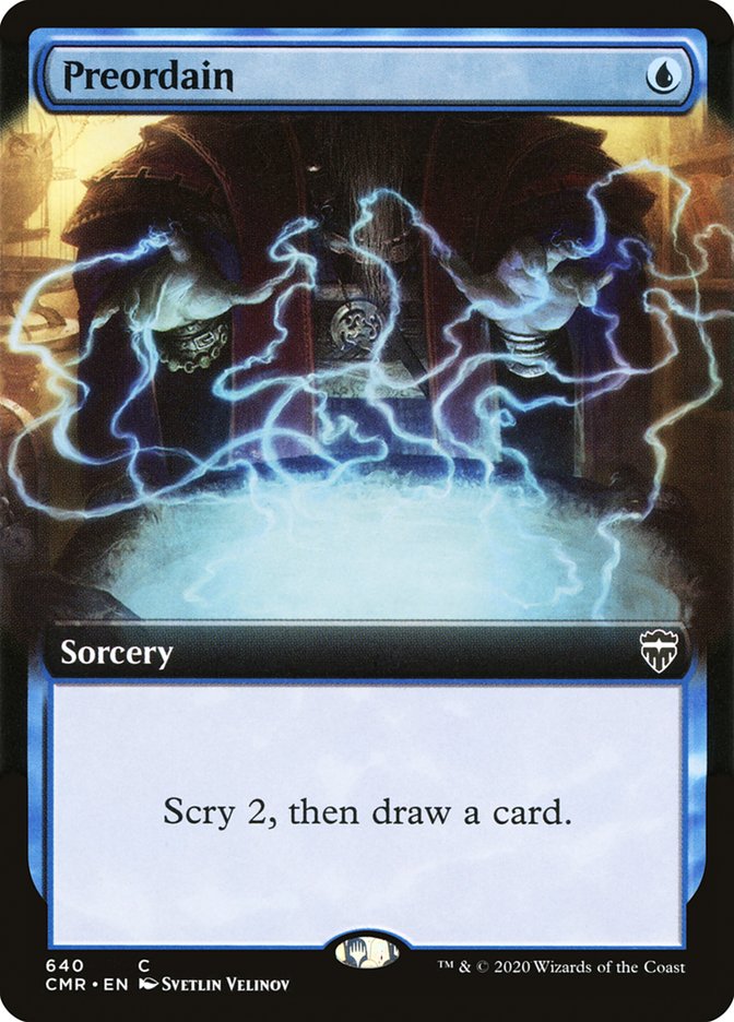 Preordain (Extended Art) [Commander Legends] | Anubis Games and Hobby