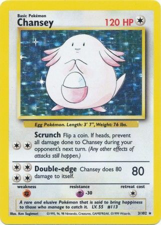 Chansey (3/102) [Base Set Unlimited] | Anubis Games and Hobby