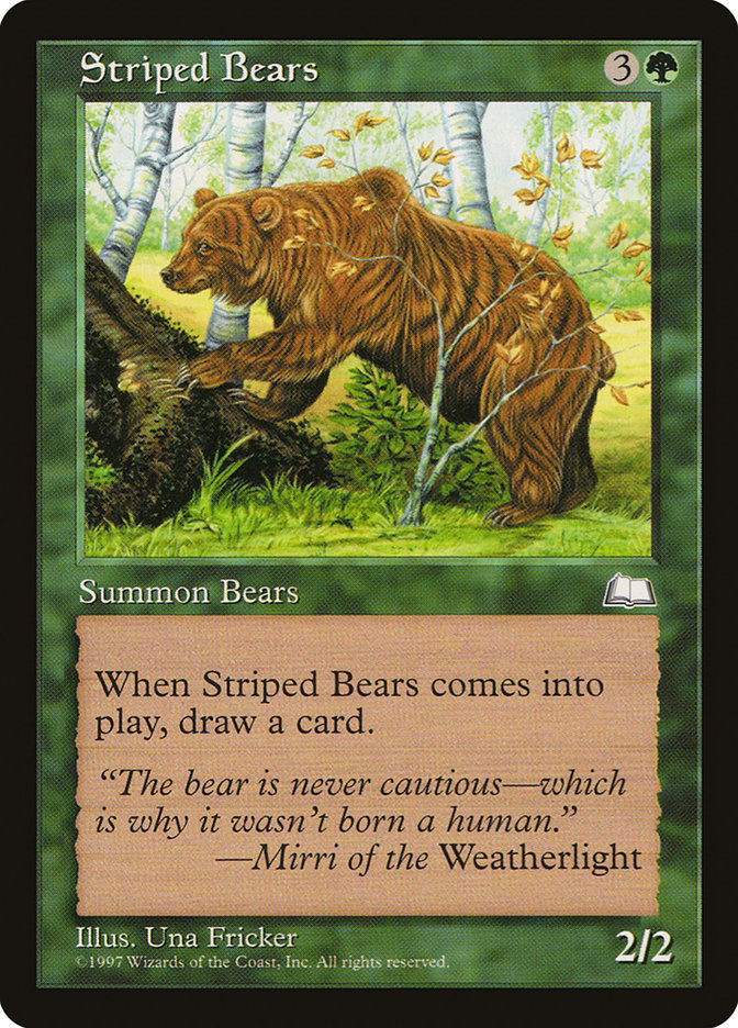 Striped Bears [Weatherlight] | Anubis Games and Hobby