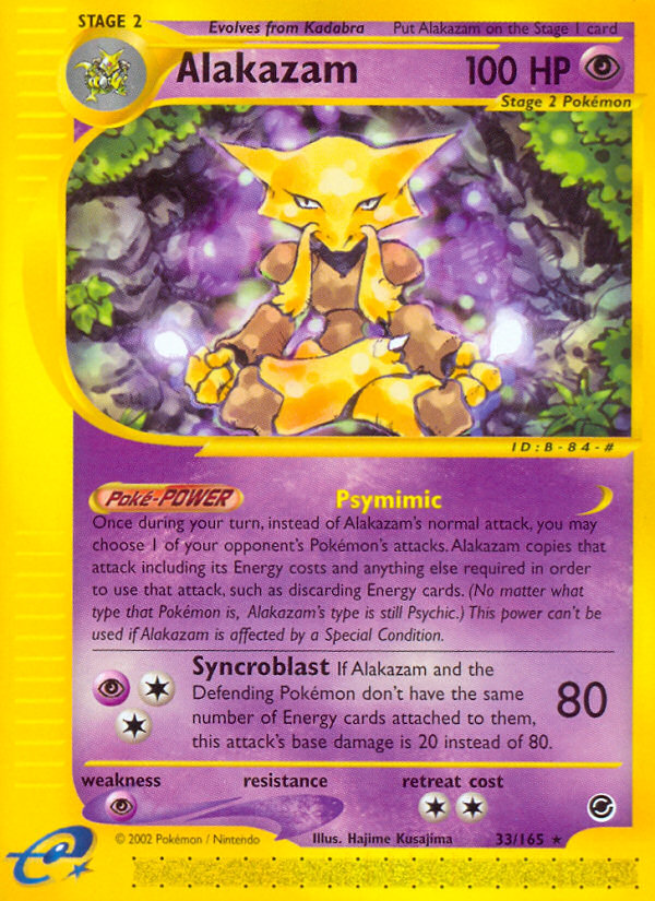 Alakazam (33/165) [Expedition: Base Set] | Anubis Games and Hobby