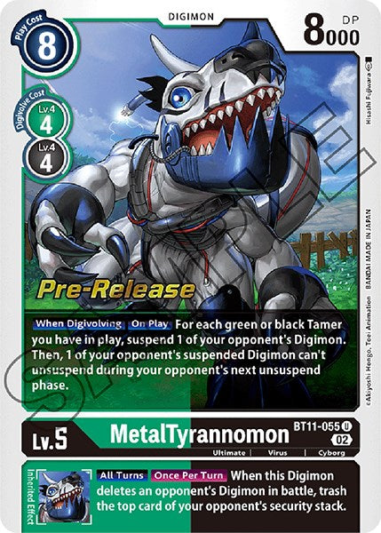 MetalTyrannomon [BT11-055] [Dimensional Phase Pre-Release Promos] | Anubis Games and Hobby