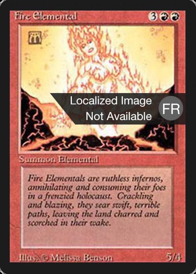 Fire Elemental [Foreign Black Border] | Anubis Games and Hobby