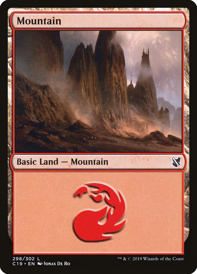 Mountain (298) [Commander 2019] | Anubis Games and Hobby