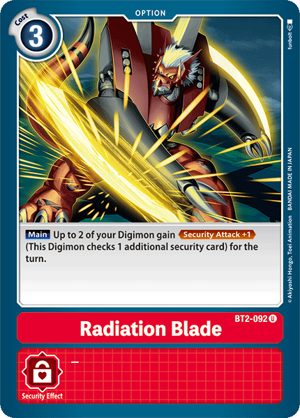 Radiation Blade [BT2-092] [Release Special Booster Ver.1.0] | Anubis Games and Hobby