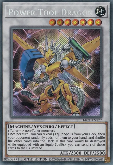 Power Tool Dragon [HAC1-EN177] Secret Rare | Anubis Games and Hobby