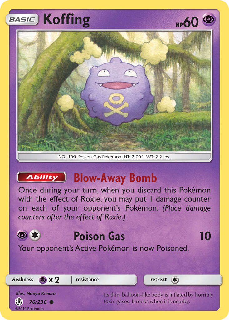 Koffing (76/236) [Sun & Moon: Cosmic Eclipse] | Anubis Games and Hobby