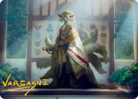 Light-Paws, Emperor's Voice Art Card (Gold-Stamped Signature) [Kamigawa: Neon Dynasty Art Series] | Anubis Games and Hobby