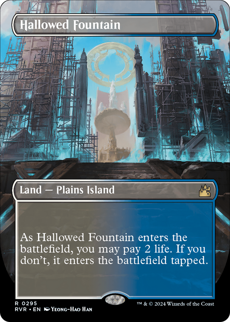 Hallowed Fountain (Borderless) [Ravnica Remastered] | Anubis Games and Hobby