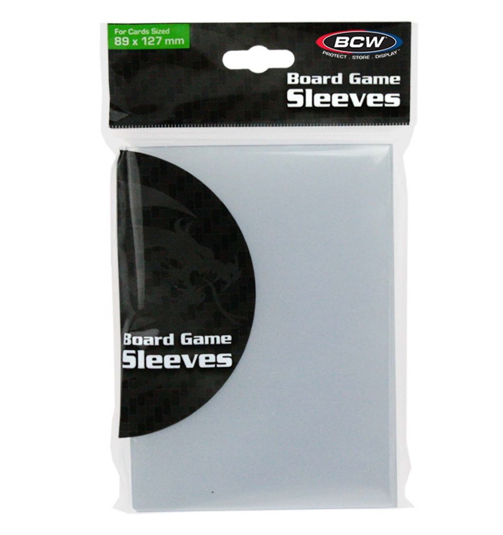 BCW SUPPLIES: BOARDGAME SLEEVES - 89 MM X 127 MM 50 CT | Anubis Games and Hobby