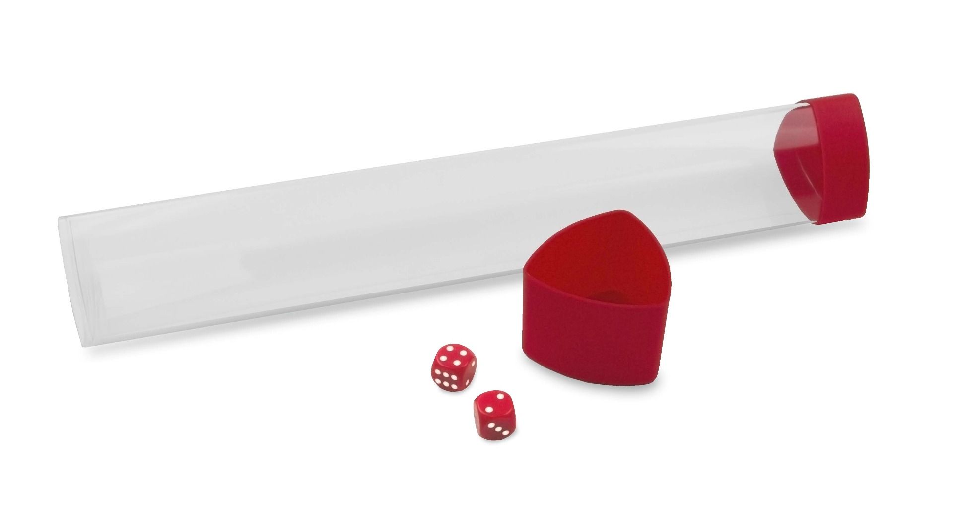 Playmat Tube - Clear/Red | Anubis Games and Hobby