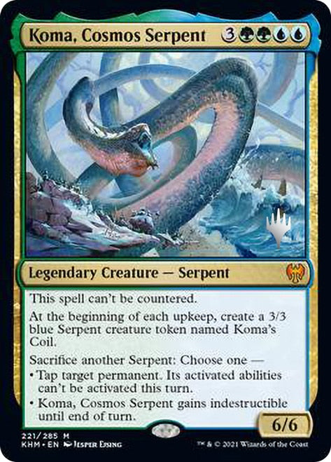 Koma, Cosmos Serpent (Promo Pack) [Kaldheim Promos] | Anubis Games and Hobby