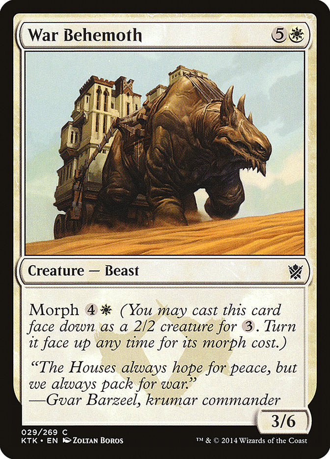 War Behemoth [Khans of Tarkir] | Anubis Games and Hobby