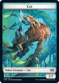 Cat // Copy Double-Sided Token [Double Masters Tokens] | Anubis Games and Hobby