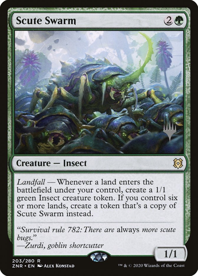 Scute Swarm (Promo Pack) [Zendikar Rising Promos] | Anubis Games and Hobby