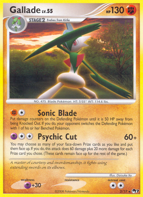 Gallade (2/17) [POP Series 7] | Anubis Games and Hobby