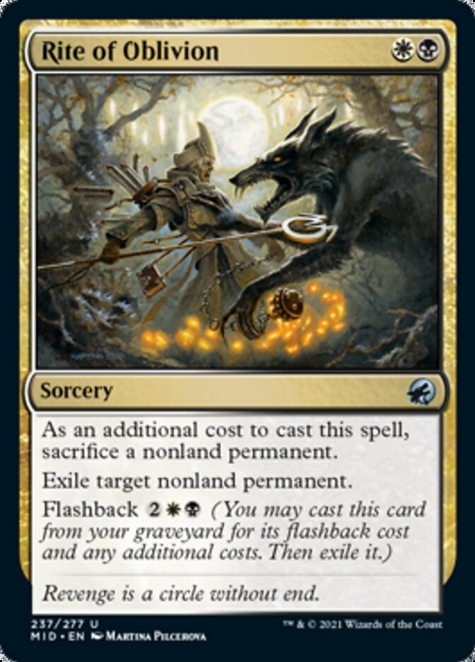 Rite of Oblivion [Innistrad: Midnight Hunt] | Anubis Games and Hobby