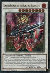 Ignister Prominence, the Blasting Dracoslayer (UTR) [Clash of Rebellions] [CORE-EN050] | Anubis Games and Hobby