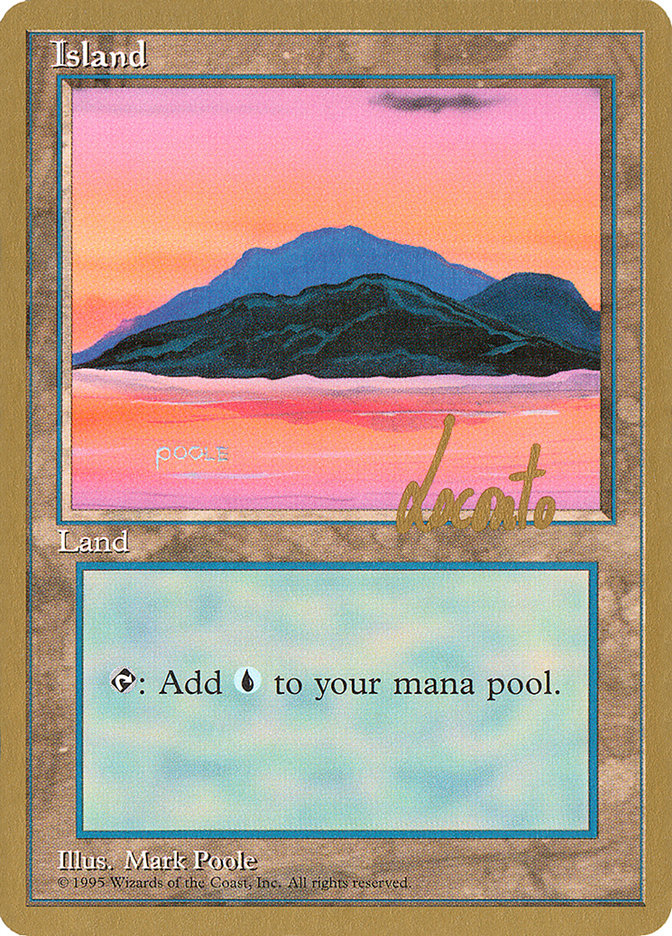 Island (ml369) (Michael Loconto) [Pro Tour Collector Set] | Anubis Games and Hobby