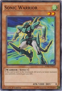 Sonic Warrior [Structure Deck: Synchron Extreme] [SDSE-EN012] | Anubis Games and Hobby