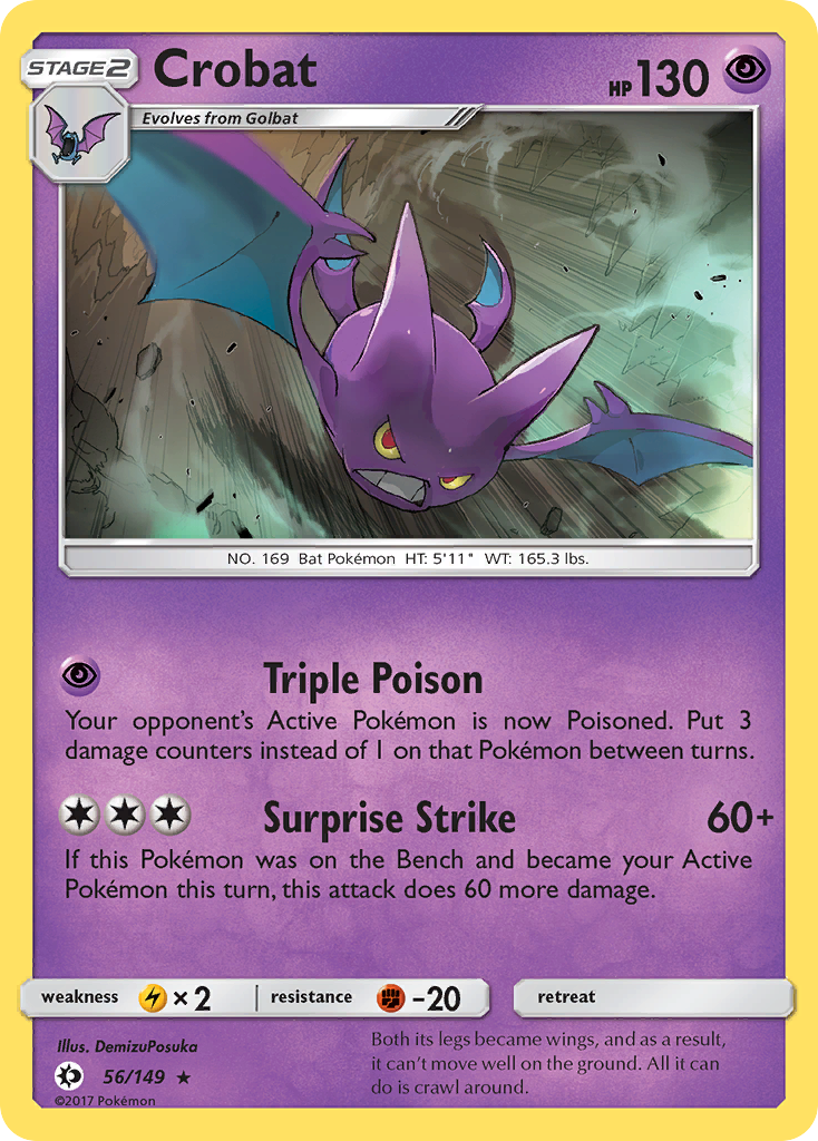 Crobat (56/149) [Sun & Moon: Base Set] | Anubis Games and Hobby