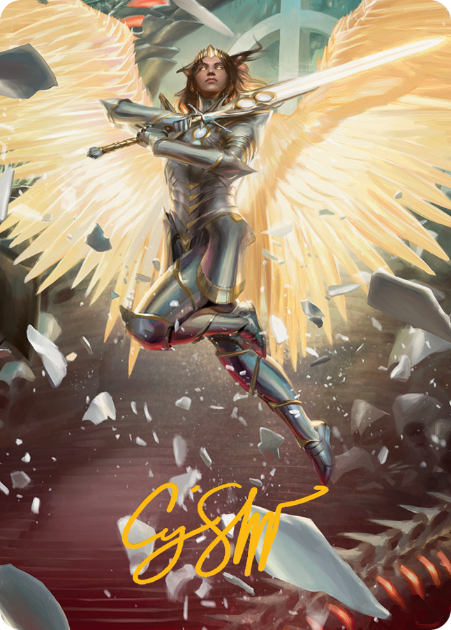 Archangel Elspeth Art Card (Gold-Stamped Signature) [March of the Machine Art Series] | Anubis Games and Hobby