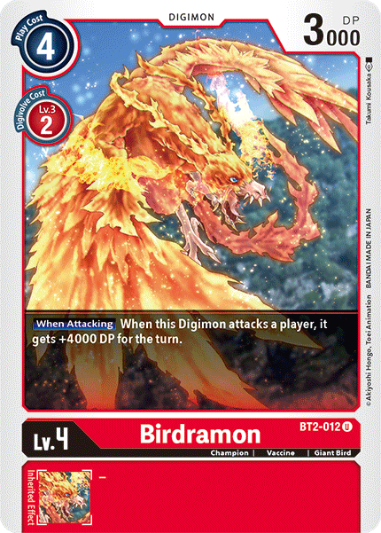 Birdramon [BT2-012] [Release Special Booster Ver.1.5] | Anubis Games and Hobby