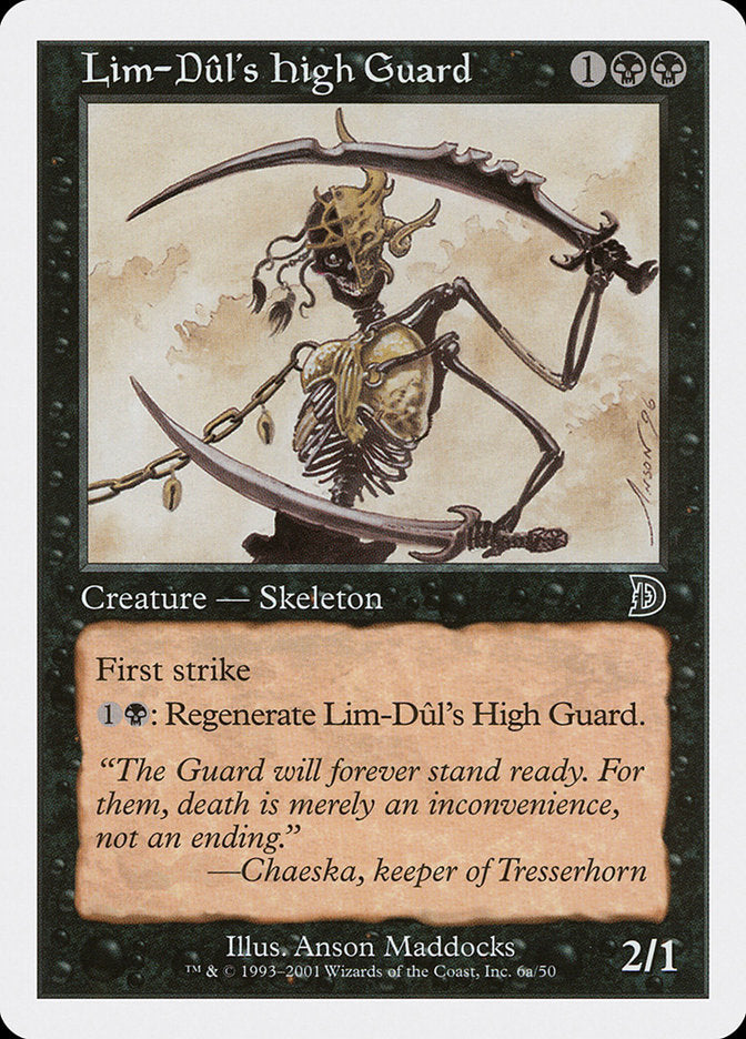 Lim-Dul's High Guard (Holding Sword) [Deckmasters] | Anubis Games and Hobby