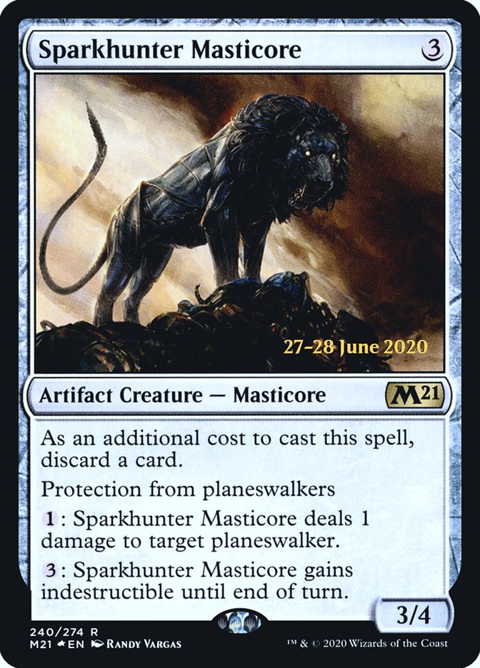 Sparkhunter Masticore [Core Set 2021 Prerelease Promos] | Anubis Games and Hobby