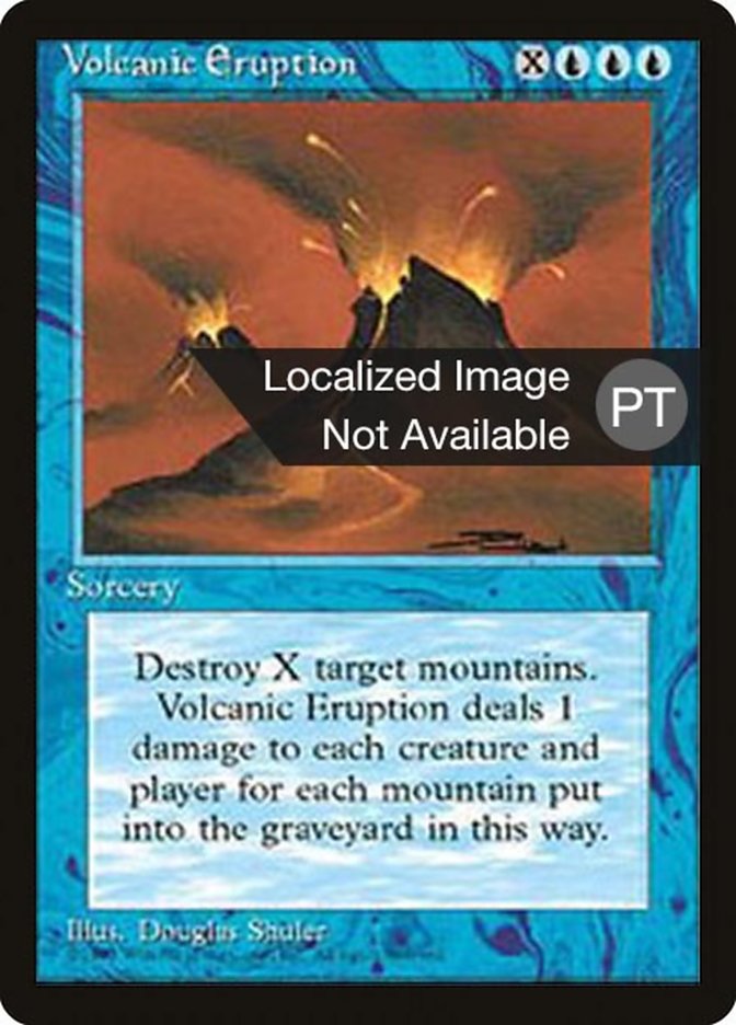 Volcanic Eruption [Fourth Edition (Foreign Black Border)] | Anubis Games and Hobby