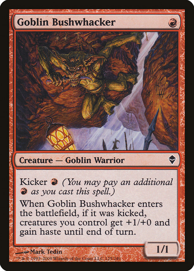 Goblin Bushwhacker [Zendikar] | Anubis Games and Hobby