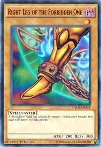 Right Leg of the Forbidden One (A) [King of Games: Yugi's Legendary Decks] [YGLD-ENA18] | Anubis Games and Hobby