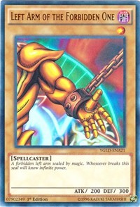 Left Arm of the Forbidden One (A) [King of Games: Yugi's Legendary Decks] [YGLD-ENA21] | Anubis Games and Hobby