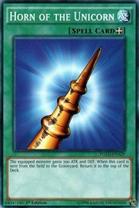 Horn of the Unicorn (A) [King of Games: Yugi's Legendary Decks] [YGLD-ENA29] | Anubis Games and Hobby