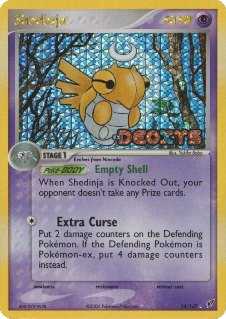 Shedinja (14/107) (Stamped) [EX: Deoxys] | Anubis Games and Hobby