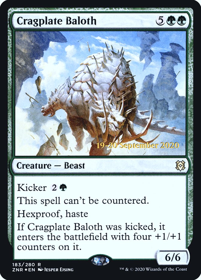 Cragplate Baloth [Zendikar Rising Prerelease Promos] | Anubis Games and Hobby