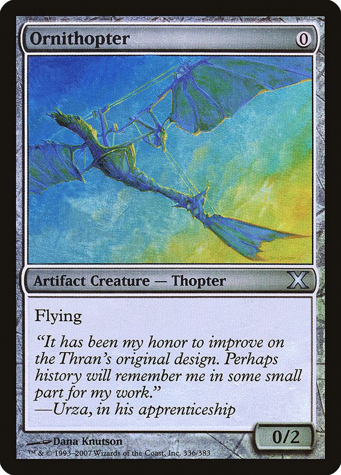 Ornithopter (Premium Foil) [Tenth Edition] | Anubis Games and Hobby