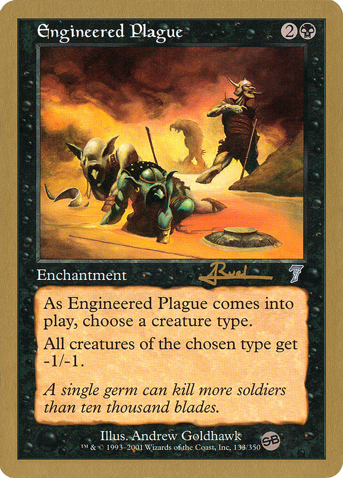 Engineered Plague (Antoine Ruel) (SB) [World Championship Decks 2001] | Anubis Games and Hobby