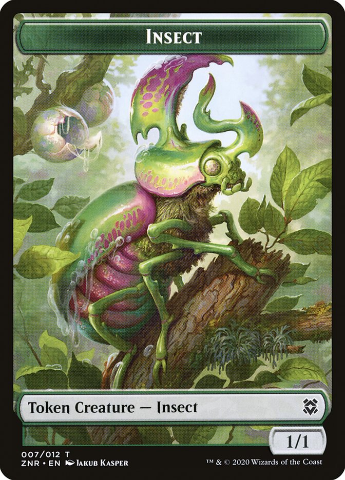 Insect Token [Zendikar Rising Tokens] | Anubis Games and Hobby