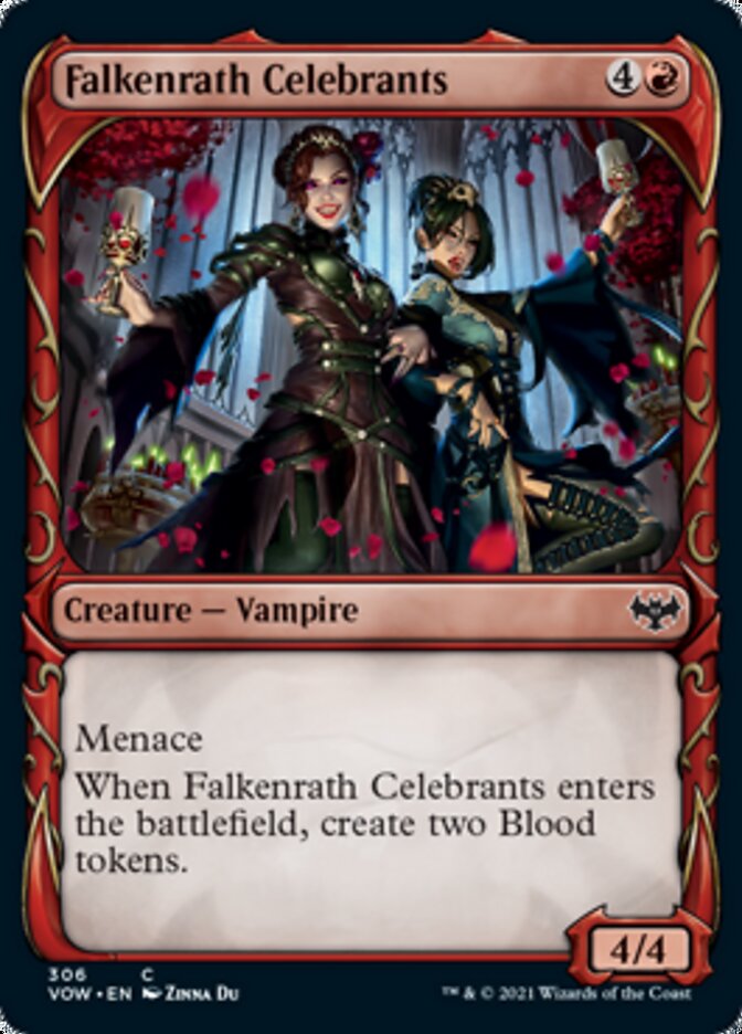 Falkenrath Celebrants (Showcase Fang Frame) [Innistrad: Crimson Vow] | Anubis Games and Hobby